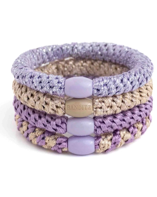 Banditz haarelastieken Combo - Lavender Gold - Staartjes en Strikjes