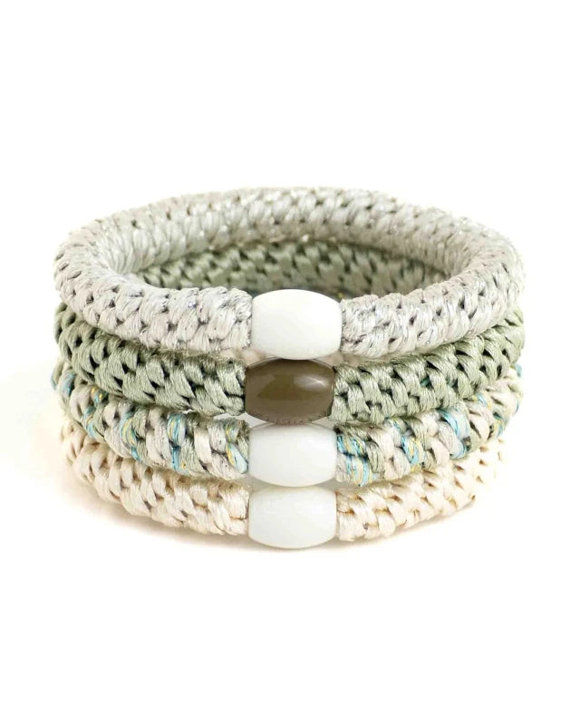 Banditz haarelastieken Combo - Mint Ivory - Staartjes en Strikjes