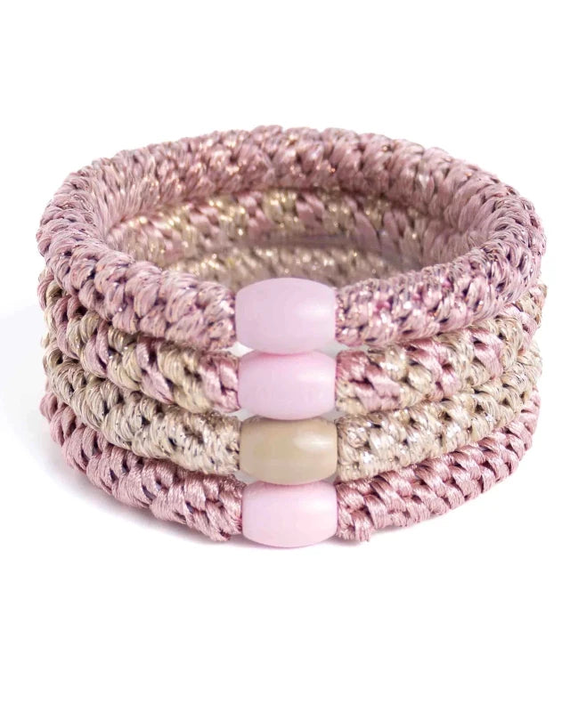 Banditz haarelastieken Combo - Old Roze Gold - Staartjes en Strikjes