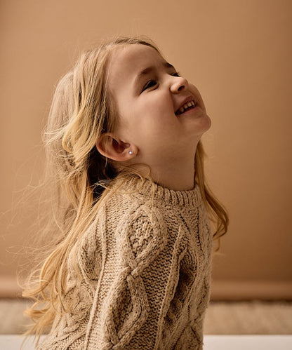 Blomdahl medical plastic knopoorbellen lilac shimmer – 6 mm - Staartjes en Strikjes