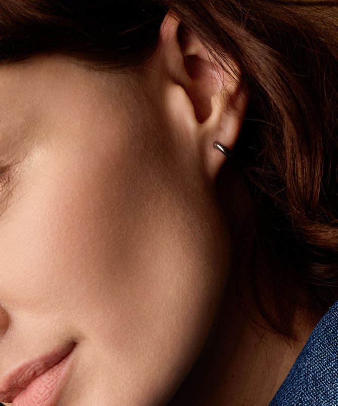 Blomdahl titanium boogoorbellen zilverkleurig – 10 mm - Staartjes en Strikjes