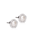 Blomdahl titanium knopjes fancy parel met crystal – 8 mm - Staartjes en Strikjes