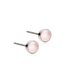 Blomdahl titanium knopjes met roze parel – 5 mm - Staartjes en Strikjes