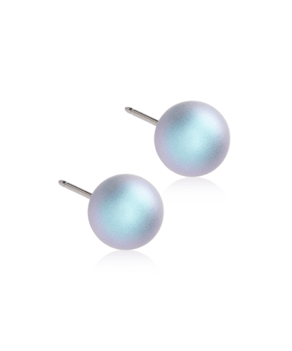 Blomdahl titanium pareloorbellen rainbow shimmer – 8 mm - Staartjes en Strikjes