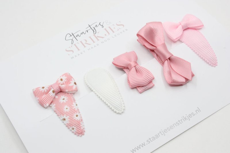 Cadeausetje babyhaarspeldjes Britt - Staartjes en Strikjes
