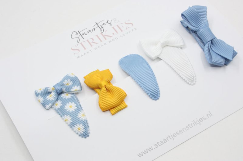Cadeausetje babyhaarspeldjes Eefke - Staartjes en Strikjes