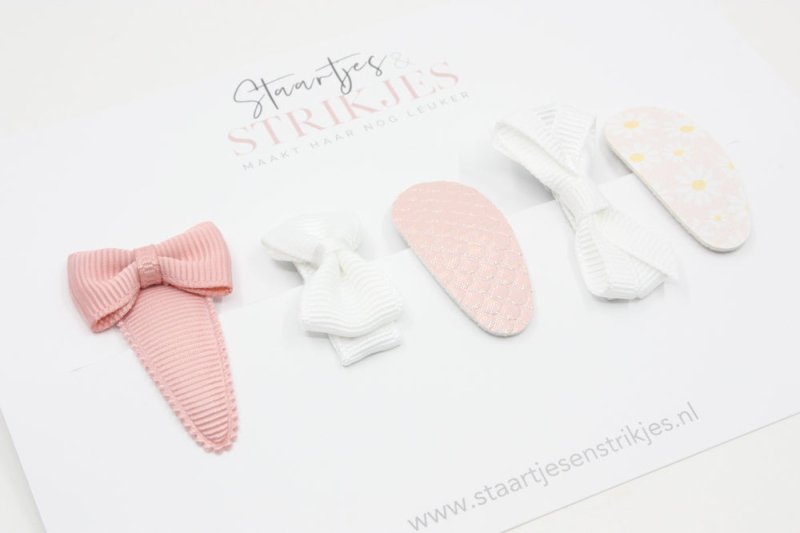 Cadeausetje babyhaarspeldjes Esmee - Staartjes en Strikjes