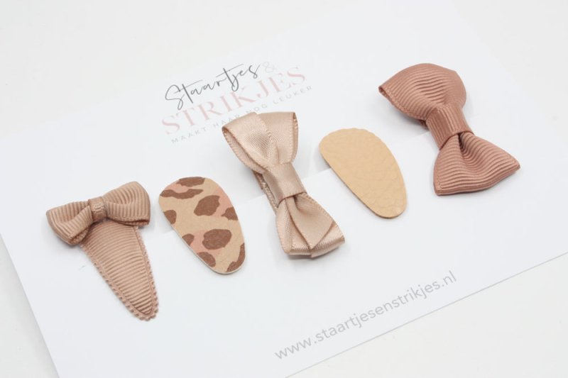 Cadeausetje babyhaarspeldjes Fenna - Staartjes en Strikjes