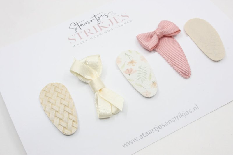 Cadeausetje babyhaarspeldjes Ivy - Staartjes en Strikjes