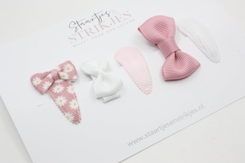 Cadeausetje babyhaarspeldjes Izzy - Staartjes en Strikjes