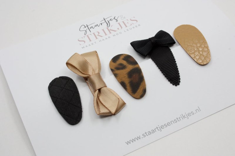 Cadeausetje babyhaarspeldjes Yune - Staartjes en Strikjes