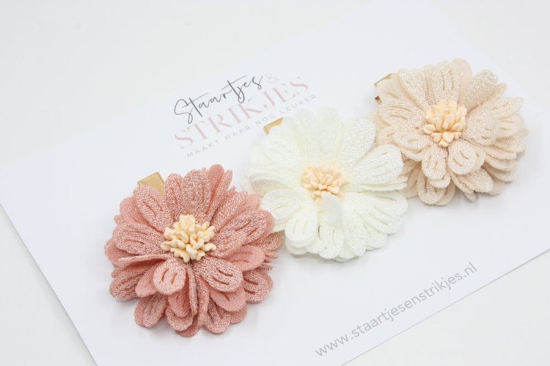 Cadeausetje haarspeldjes Blossom - Staartjes en Strikjes