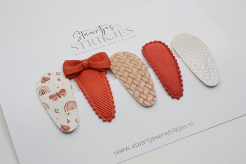 Cadeausetje haarspeldjes peuter/kleuter Loua - Staartjes en Strikjes