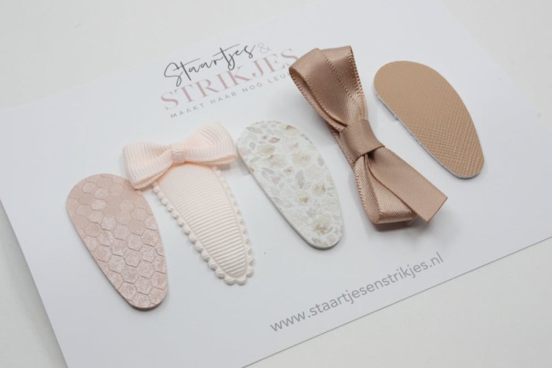 Cadeausetje haarspeldjes peuter/kleuter Mara - Staartjes en Strikjes