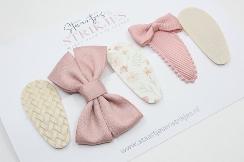 Cadeausetje haarspeldjes peuter/kleuter Sofia - Staartjes en Strikjes