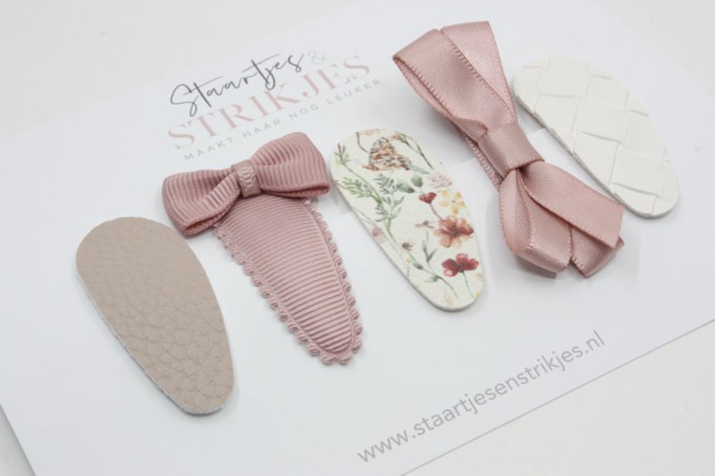 Cadeausetje haarspeldjes peuter/kleuter – "Zara" - Staartjes en Strikjes