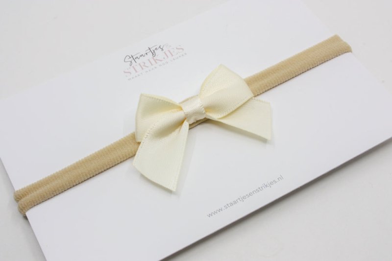 Haarbandje Inaya creme - Staartjes en Strikjes