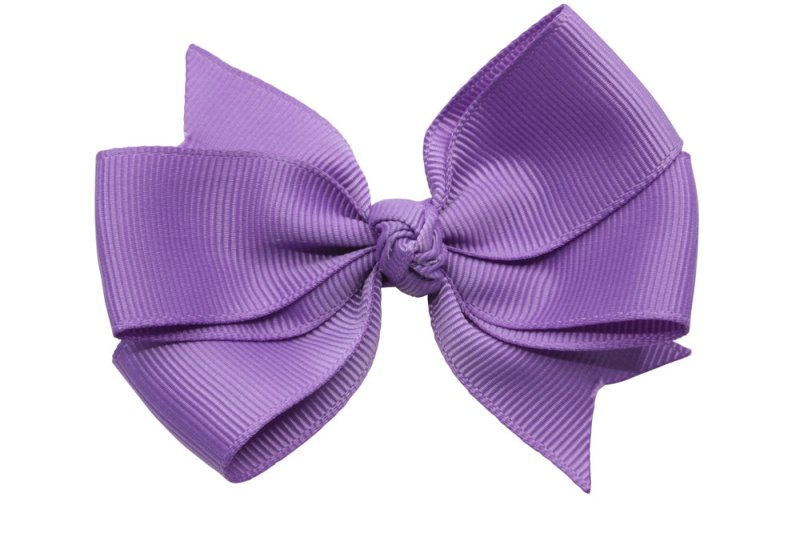 Haarstrik groot paars stijl 2 - Staartjes en Strikjes