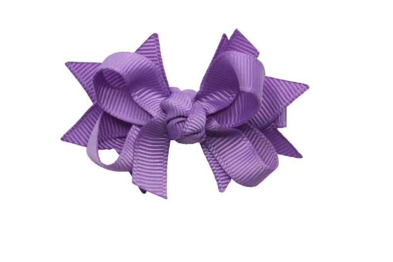 Haarstrikje 5 cm. paars - Staartjes en Strikjes