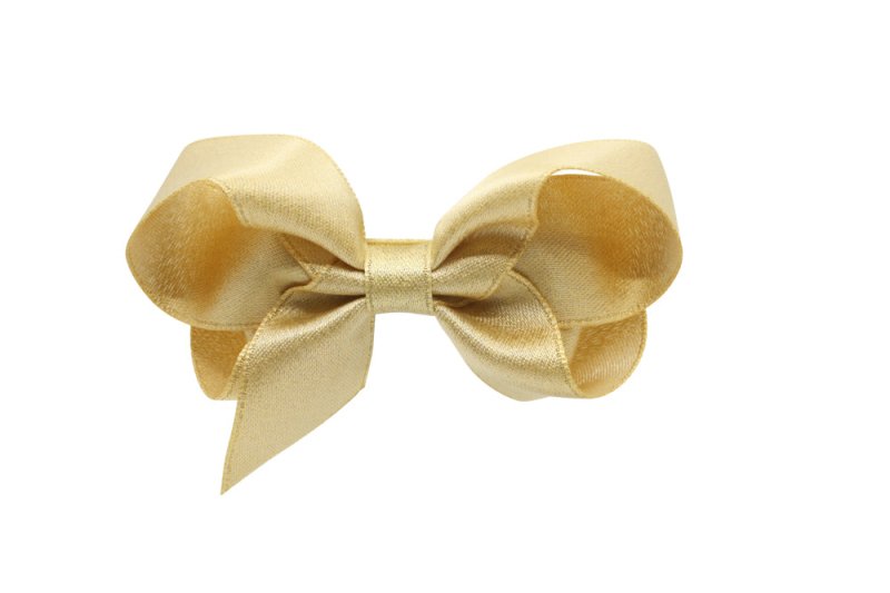 Haarstrikje – goud met glittertje - Staartjes en Strikjes