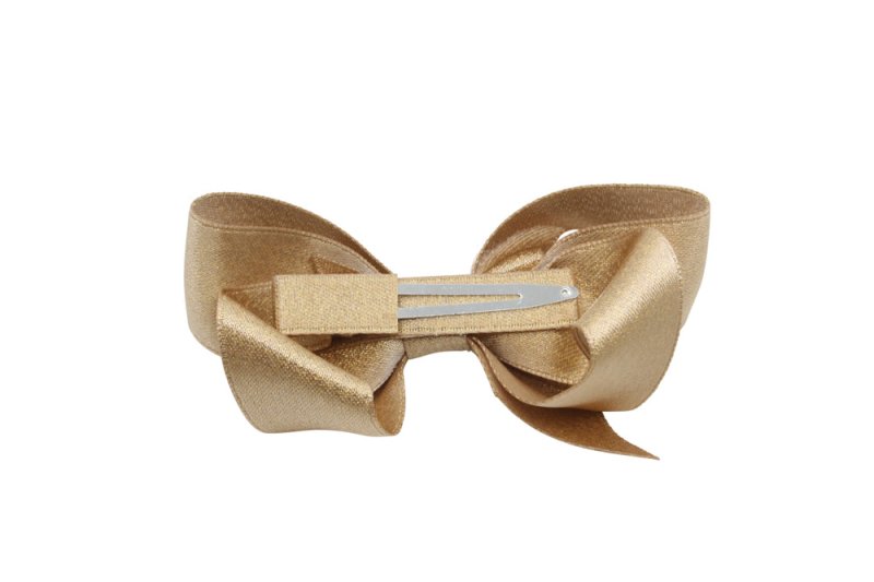 Haarstrikje – oud goud met glittertje - Staartjes en Strikjes