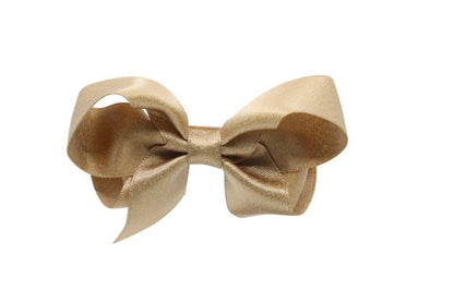 Haarstrikje – oud goud met glittertje - Staartjes en Strikjes