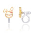 Hypoallergene kinder clip oorbellen Bouncy Bunny - Staartjes en Strikjes