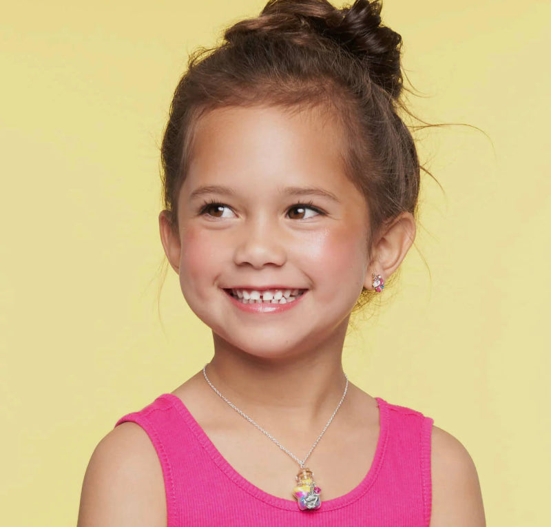 Hypoallergene kinder clip oorbellen eenhoorn - Staartjes en Strikjes