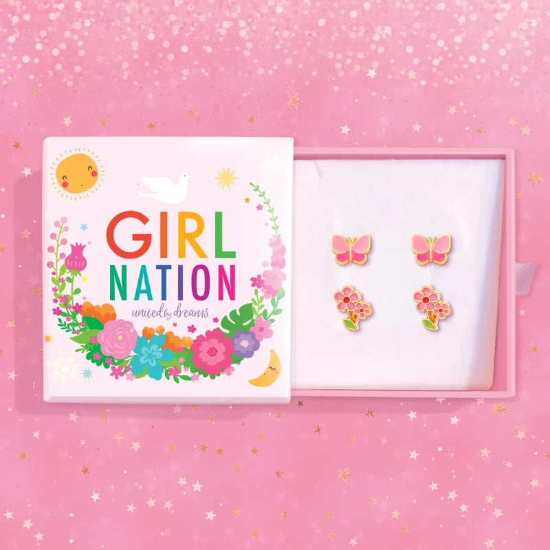 Hypoallergene kinderoorbellen cadeausetje Springtime Sweeties - Staartjes en Strikjes