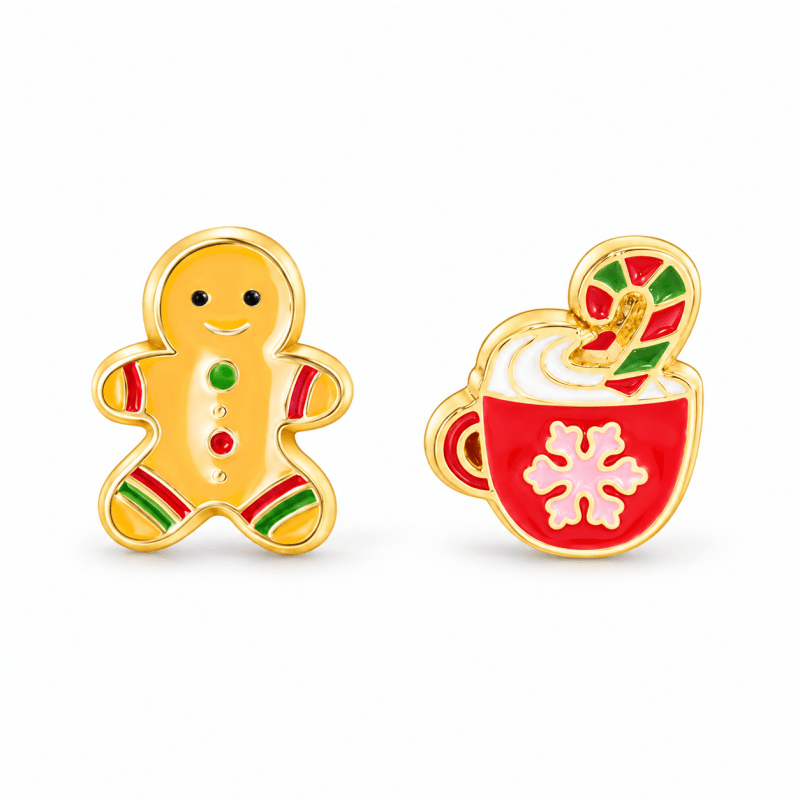 Hypoallergene kinderoorbellen Cookies &amp; Cocoa - Staartjes en Strikjes