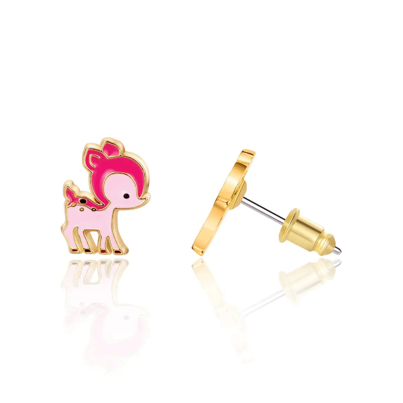 Hypoallergene kinderoorbellen Darling Deer Cutie - Staartjes en Strikjes