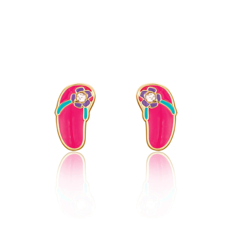 Hypoallergene kinderoorbellen flip flop - Staartjes en Strikjes
