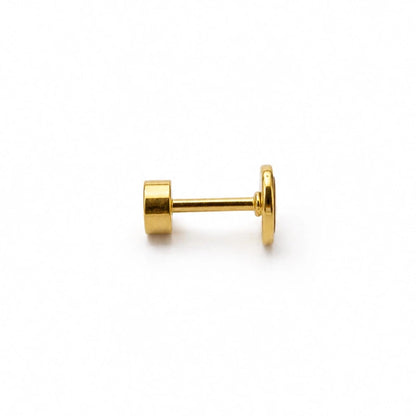 Hypoallergene kinderoorbellen goldplated Baby Butterfly | schroefsluiting - Staartjes en Strikjes