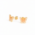 Hypoallergene kinderoorbellen goldplated Glitter Butterfly | schroefsluiting - Staartjes en Strikjes