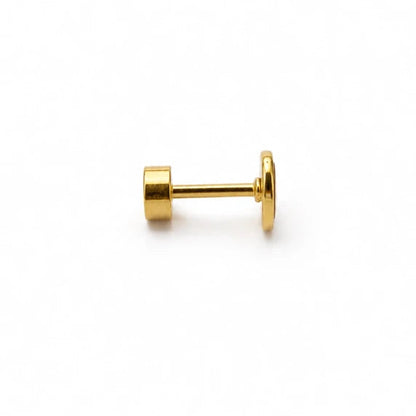 Hypoallergene kinderoorbellen goldplated Golden Daisy | schroefsluiting - Staartjes en Strikjes