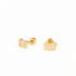 Hypoallergene kinderoorbellen goldplated Mini Butterfly | schroefsluiting - Staartjes en Strikjes