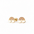 Hypoallergene kinderoorbellen goldplated Rainbow Dreams | schroefsluiting - Staartjes en Strikjes