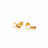 Hypoallergene kinderoorbellen goldplated Starlight | schroefsluiting - Staartjes en Strikjes