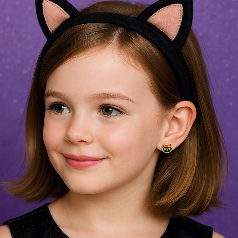 Hypoallergene kinderoorbellen halloween Purr - fectly Spooky - Staartjes en Strikjes