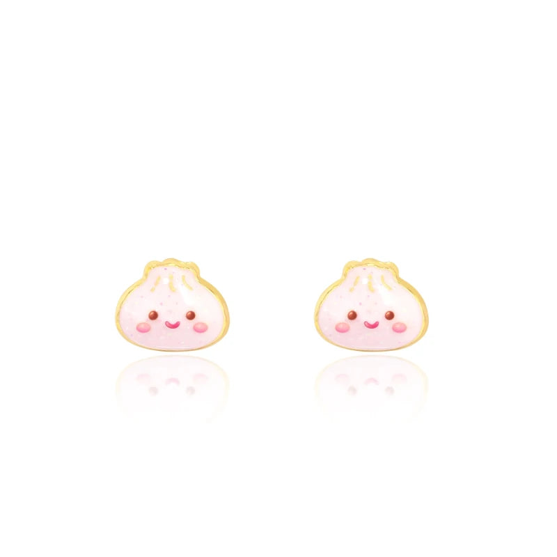 Hypoallergene kinderoorbellen Lucky Dumplings - Staartjes en Strikjes