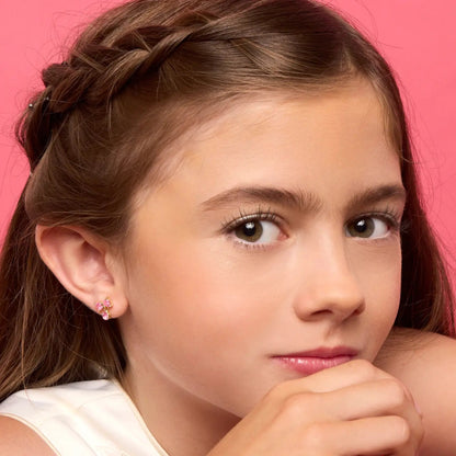 Hypoallergene kinderoorbellen luxe hangertjes strikjes - Staartjes en Strikjes