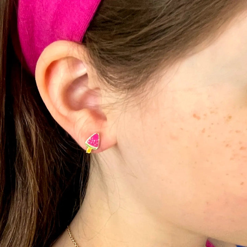 Hypoallergene kinderoorbellen Melon Pop Cutie - Staartjes en Strikjes