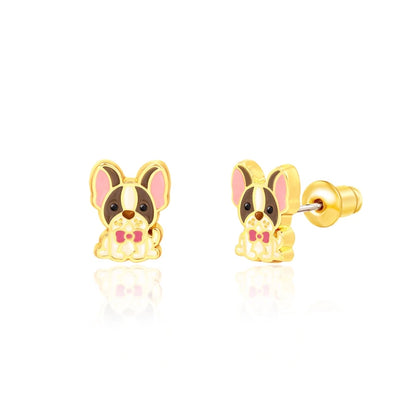 Hypoallergene kinderoorbellen Oui Oui Frenchie - Staartjes en Strikjes