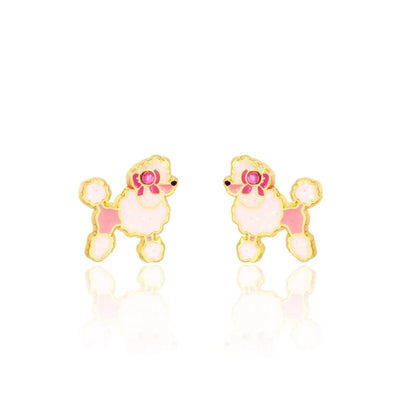 Hypoallergene kinderoorbellen Pretty Poodle - Staartjes en Strikjes