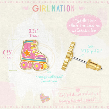 Hypoallergene kinderoorbellen rolschaatsen - Staartjes en Strikjes