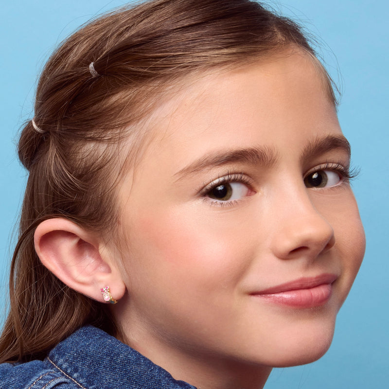 Hypoallergene kinderoorringen Ballet Shoe - Staartjes en Strikjes