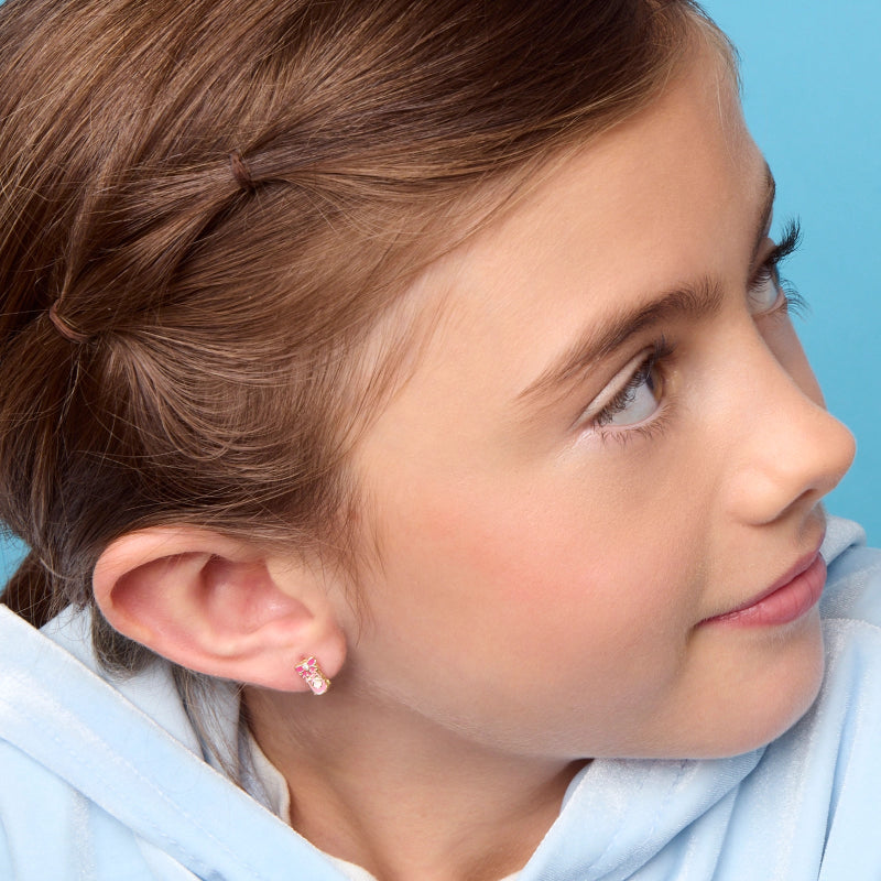 Hypoallergene kinderoorringen Ballet Shoe - Staartjes en Strikjes