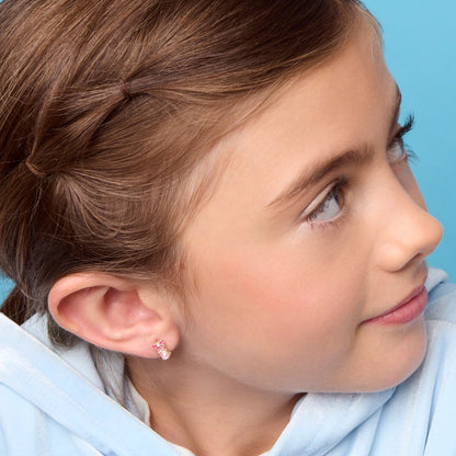 Hypoallergene kinderoorringen Ballet Shoe - Staartjes en Strikjes