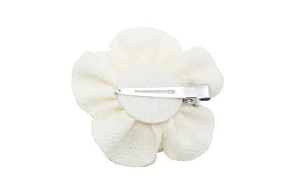 Klein haarbloemetje creme/ivoor - Staartjes en Strikjes