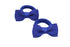 Kleine elastiekjes met mini strikjes – Kobalt blauw - Staartjes en Strikjes